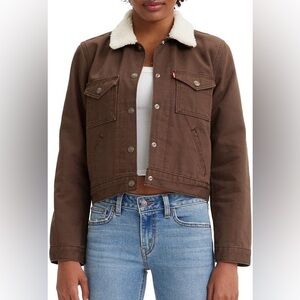 Levi's Women's OG Snap Sherpa Trucker jacket